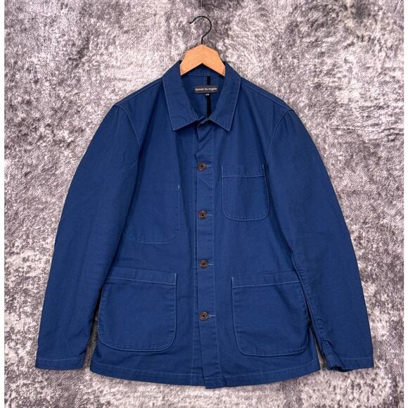 Epaulet Los Angeles Chore Jacket 38 Mens Blue Canvas
